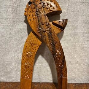 Vintage Hand Carved Wooden Nutcracker